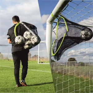 QUICKPLAY Target Sax 2-in-1 Soccer Target Net & Ball Bag | Multi-Sport Equipment for Soccer, Baseball, Softball, Basketball & More | Portable, Durable & Perfect for Training Players, Teams & Coaches