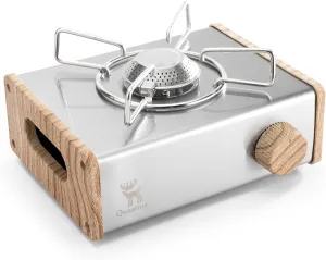 Qunature Burner Butane Stove, Portable Camping Stove with Carry Bag Portable Butane Gas Stove Precise Temperature Control for Camping, Tailgating, & More
