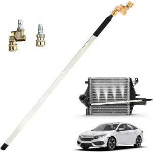 Radiator Cleaning Wand, 2025 New 24'' Portable Radiator Cleaning Tool, 4500 PSI Radiator Flush and Cleaner Tool, Radiator Pressure Washer Tool for Household Cars, Trucks, RV (No Switch)