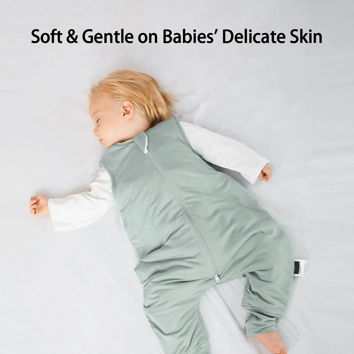 Rayon Made from Bamboo Toddler Sleep Sack with Feet 24-36 Months 1.0 Tog Ultra Soft Toddler Sleeping Sack 2t-3t Sleep Bag Walker Quilted Wearable Blanket with Legs 2-Way Zipper Lightweight