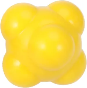 Reaction Ball Medium Difficulty Agility Training Ball for Baseball Soccer and More Enhance Hand Eye Coordination and Reflexes for Athletes Durable Yellow