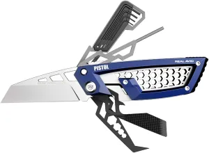 Real Avid Gun Multitool for Handgun & Pistol Gunsmithing | 24-in-One Gun Tool with Screwdriver, Bit Set, Nut Wrenches, Hex Keys, Pin Punch, Pick, File, Holster & More for Cleaning & Maintenance