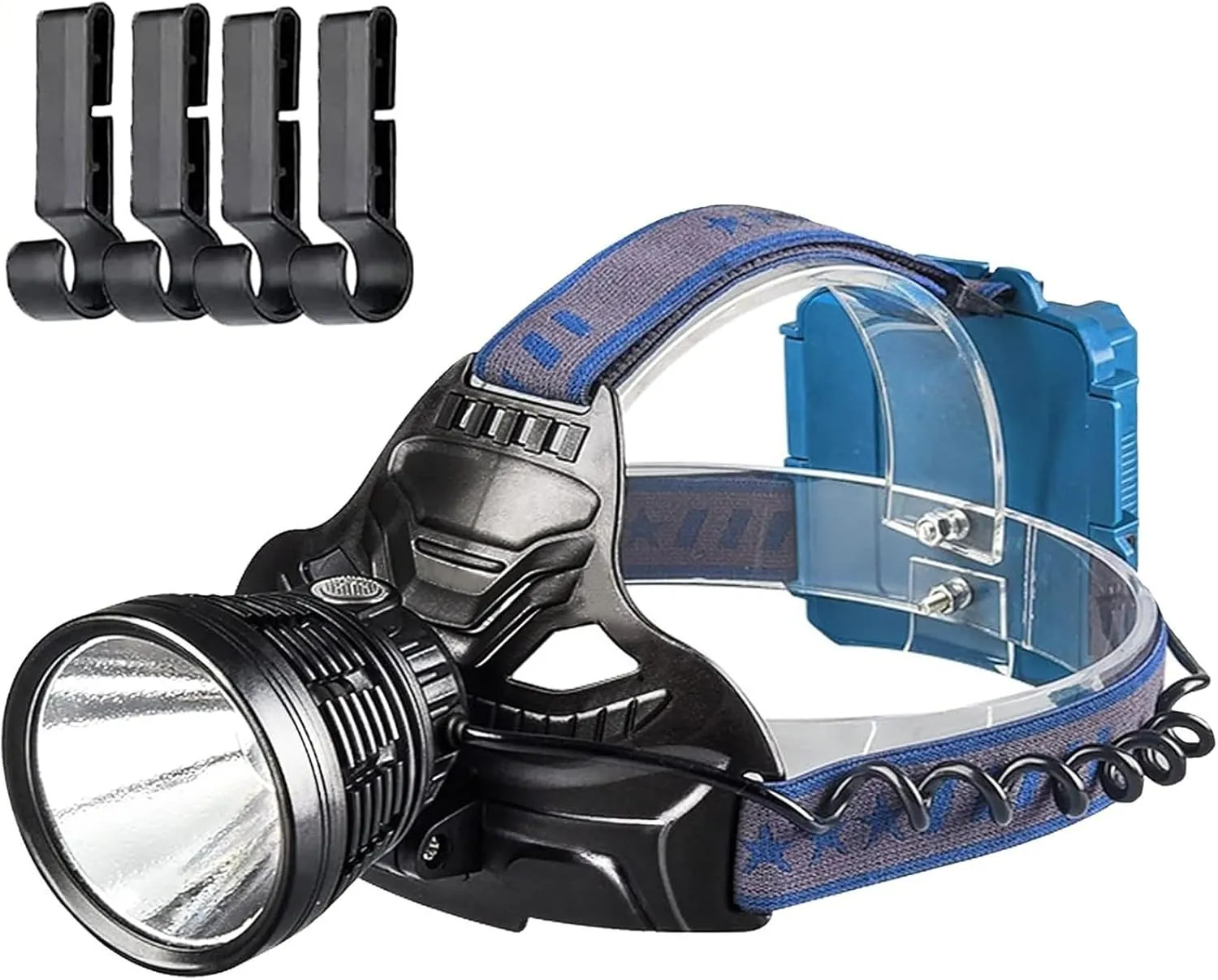 Rechargeable Headlamp, Super Bright Head Lamp with 4 Modes, IPX4 Waterproof USB Rechargeable Headlight, Suitable for Outdoor Activities