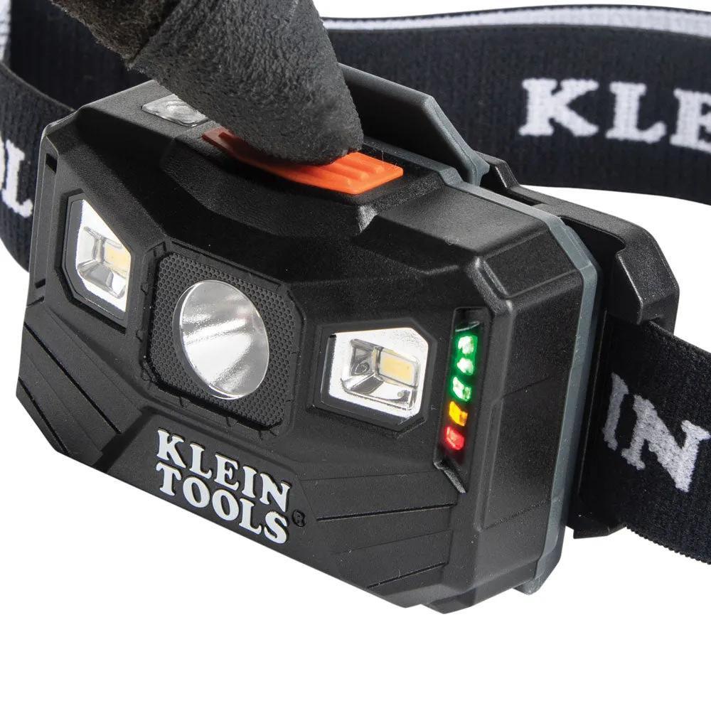 Rechargeable Headlamp with Fabric Strap, 400 Lumens, All-Day Runtime