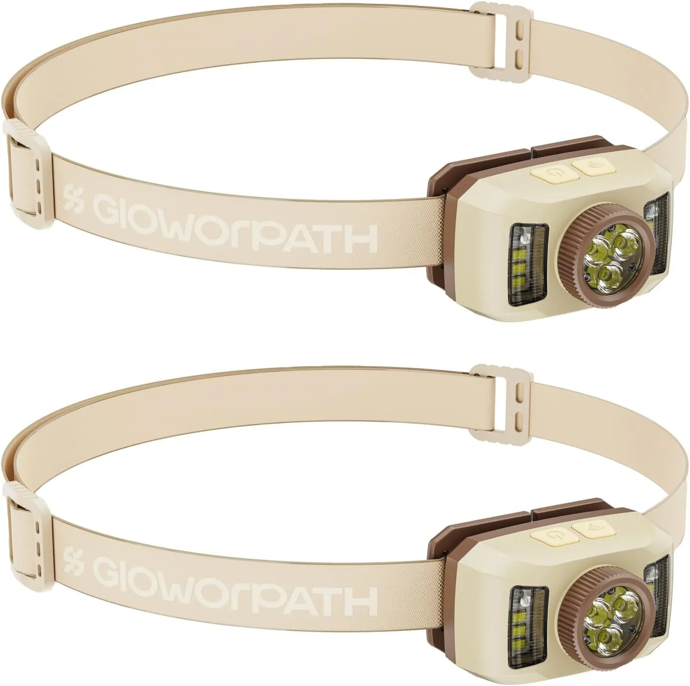 Rechargeable Headlamps Flashlight,1200 Lumens Super Bright LED Head Torches,Sensor Control, 7 Light Settings, IPX5 Waterproof & Lightweight, Ideal for Camping, Running & Hiking Outdoor (2 Pack)