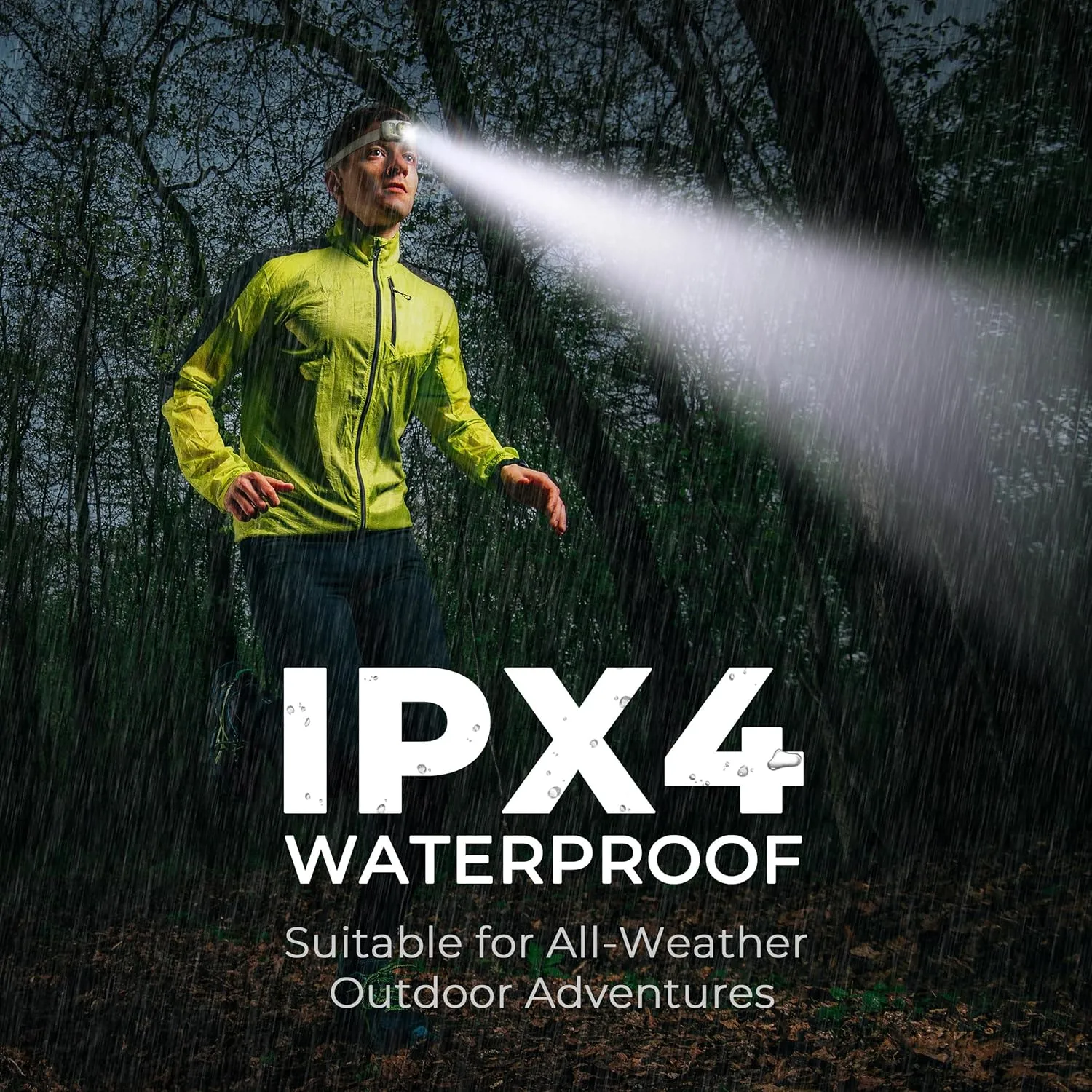 Rechargeable Headlamps Flashlight,1200 Lumens Super Bright LED Head Torches,Sensor Control, 7 Light Settings, IPX5 Waterproof & Lightweight, Ideal for Camping, Running & Hiking Outdoor (2 Pack)