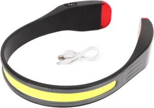 Rechargeable LED Headlamp, Three Levels Adjustable COB Headlamp for Forehead Waterproof Portable Neck Reading Light for Outdoor Sport
