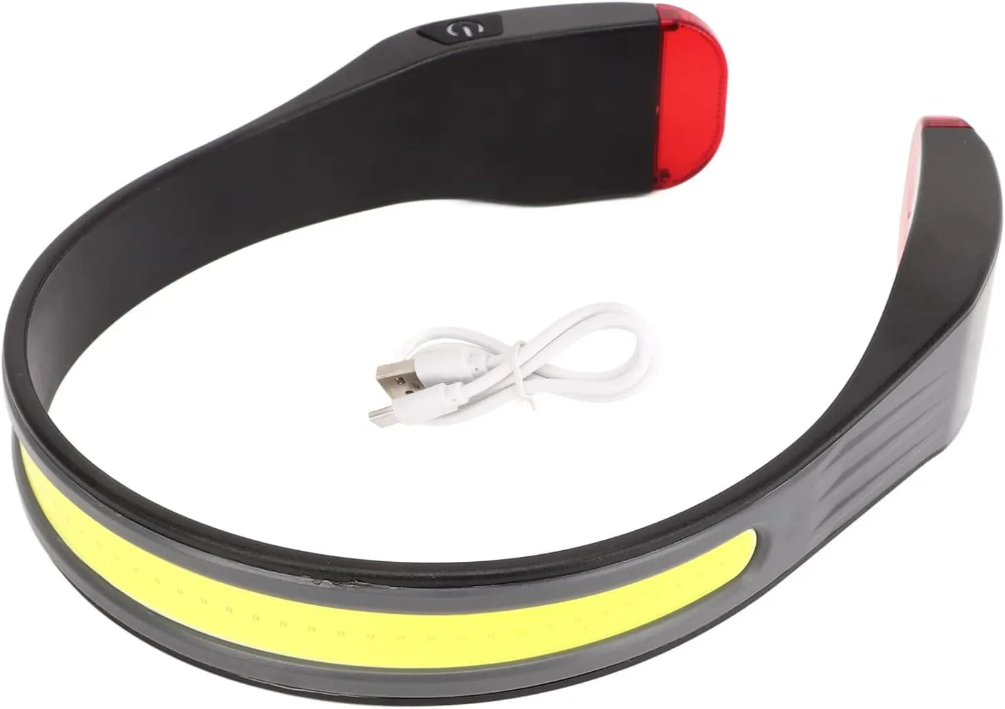 Rechargeable LED Headlamp, Three Levels Adjustable COB Headlamp for Forehead Waterproof Portable Neck Reading Light for Outdoor Sport