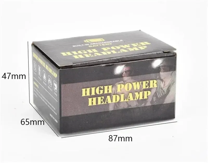 Rechargeable LED Headlamp, Waterproof Magnetic Flashlight for Camping, Cycling, Running, Fishing - Lightweight, Adjustable