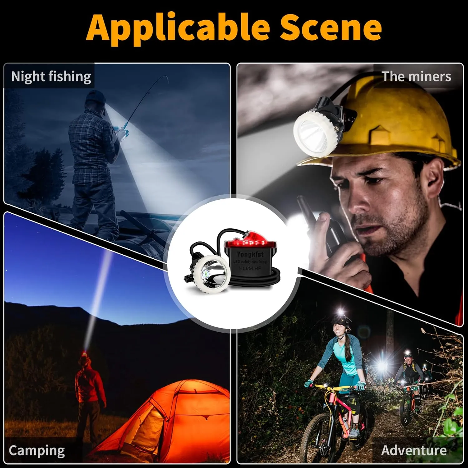 Rechargeable Mining Headlight 1 2 LED Superbright Mining Headlamp Hard Hat Searchlight Waterproof Headlight Explosion Proof Cap Miner Lamp