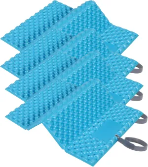 REDCAMP Foam Hiking Seat Pad, Foldable Z Ultralight Sitting Pad for Camping Backpacking Stadium Outdoor, Blue 4pcs