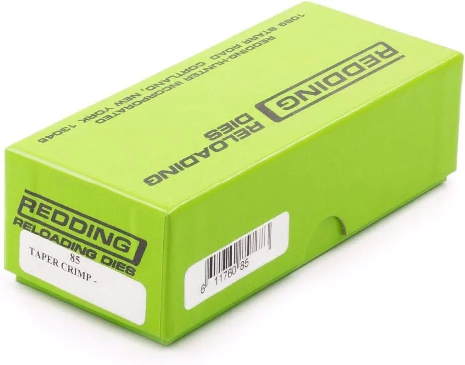 Redding Reloading Taper Crimp Die - Durable Gunsmithing Handloading Reloading Tool for Handgun Cartridges