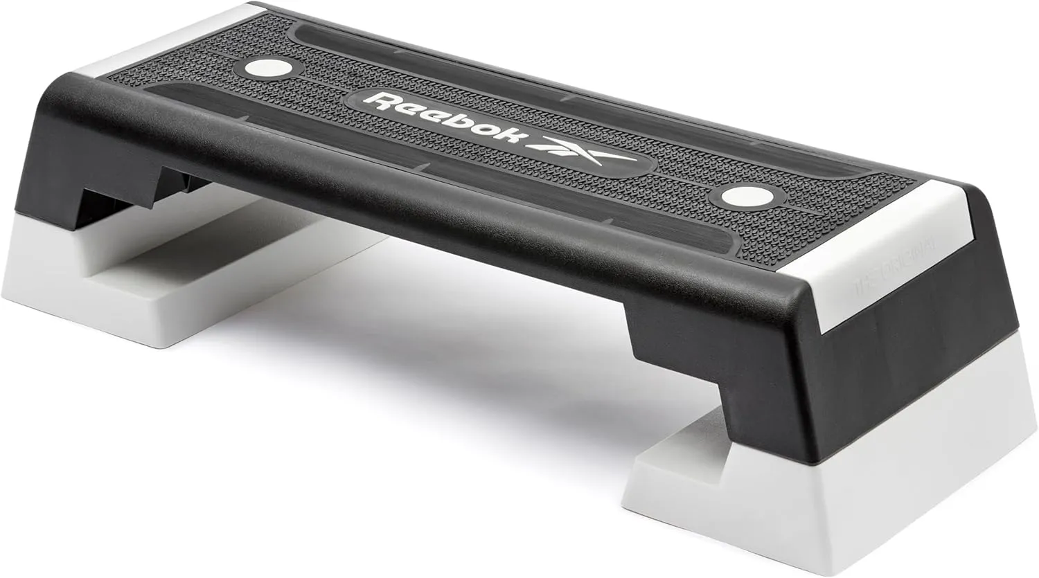 Reebok Fitness Multipurpose Adjustable Aerobic and Strength Training Workout Step Platform for HIIT, Cardio, and General Sessions