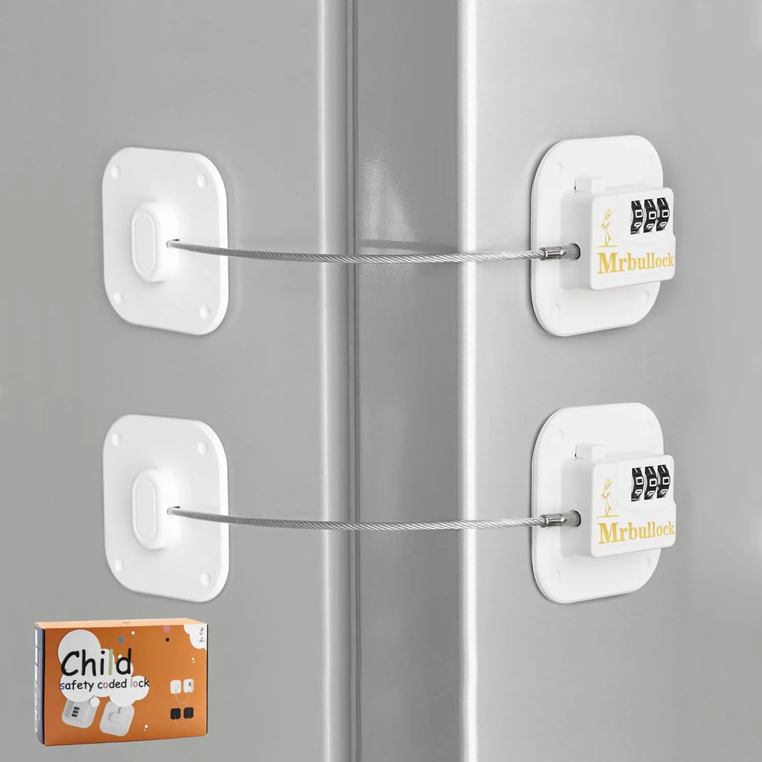 Refrigerator Lock Fridge Locks for Kids Keyless Child Safety Cabinet Locks for Cabinets Closets Drawers Window Electrical Appliances