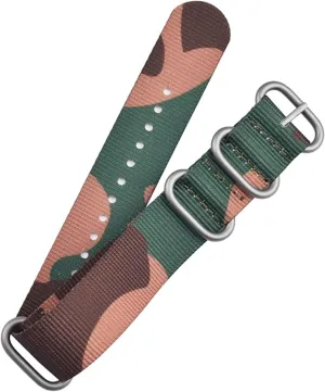 Replace Watchband, Watch Straps,Watch Band Replacement,20mm Camouflage Nato Nylon Watchband for Smart Watch, Classic Analogue Watch, Dial Quartz Watch Strap Replacement