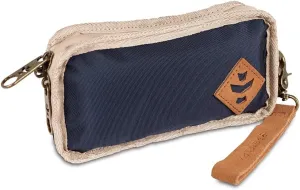 Revelry Gordito Small Padded Pouch| Multipurpose Lockable Travel Bag with Activated Charcol Lining| Waterproof & Lockable Bag| 6.5" x 4" x 2" (Navy Blue)