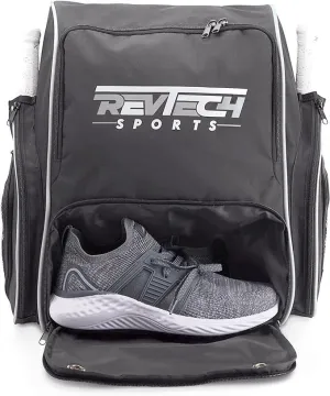RevTech Classic Pickleball Bag - Backpack for Pickleball paddles, equipment & accessories - shoe compartment, water resistant - Pickleball bag for men and woman