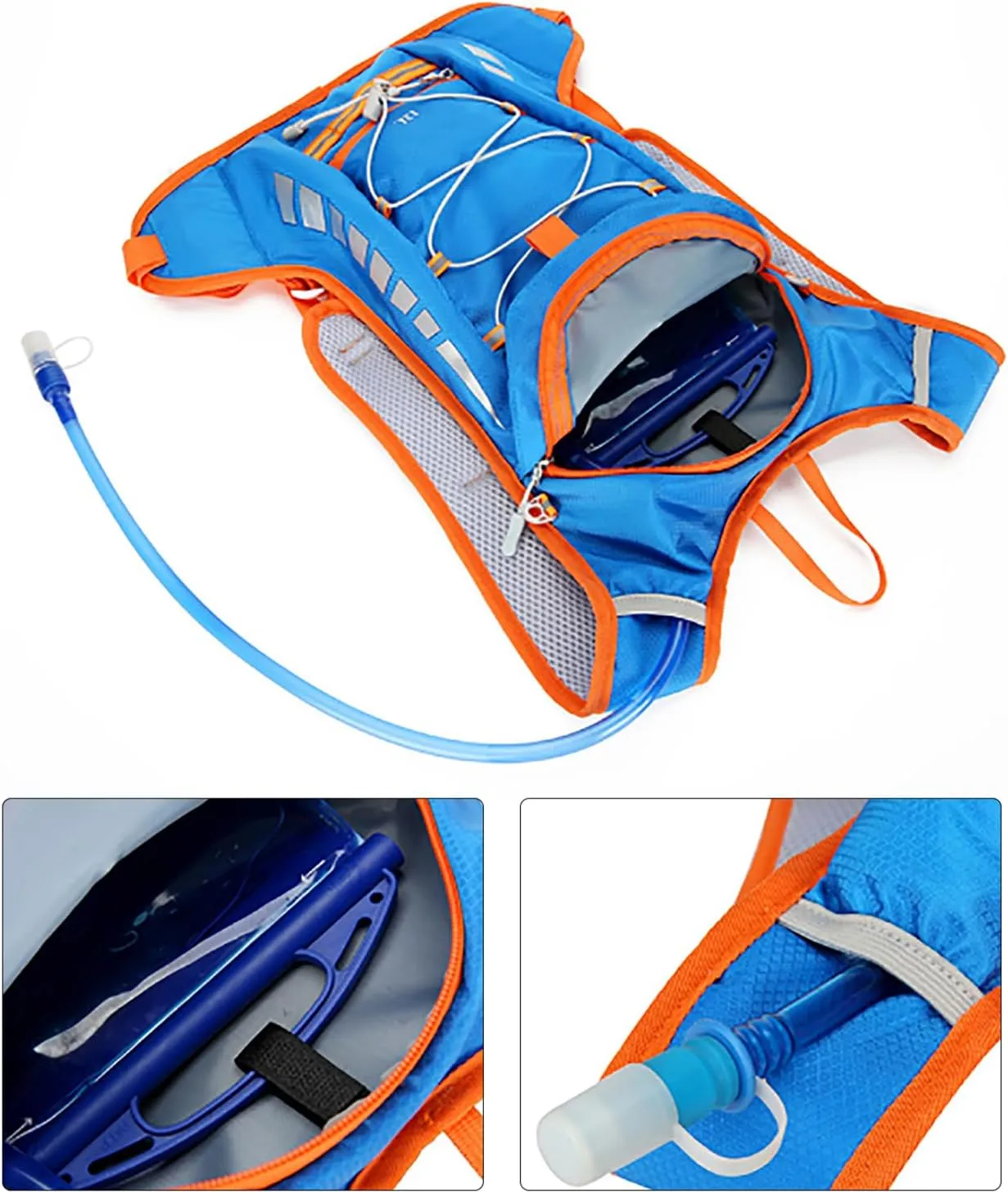 Road Bike Hydrations Backpack Waterproofs Fabric Storage Items Large Capacity For Hiking Cycling Running Biking
