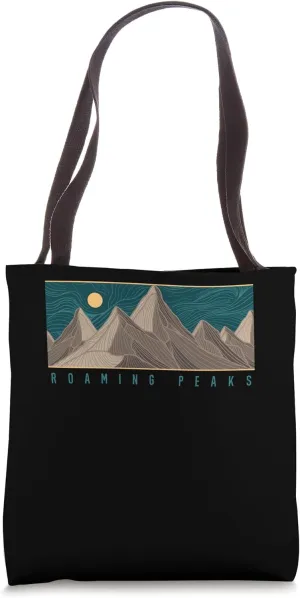 Roaming Peaks Hiking Camping Nature Lover Hiker Camper Tote Bag
