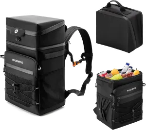 ROCKBROS Backpack Cooler Insulated 36 Cans Soft Cooler Backpack-Leakproof with Removable Lunch Bag Lightweight Portable for Beach Picnic Camping Outdoor Party