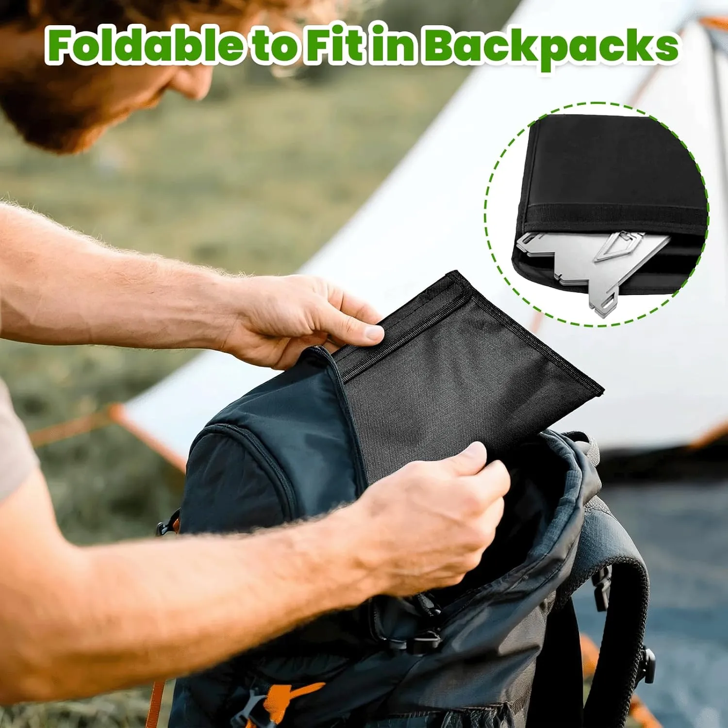 Rocket Stove Camping Wood Stove for Cooking Portable Removable Wood Mini Burning Stove, Ultralight and Compact Stove for Backpacking, Camping, BBQ, and Survival(7.4"x9.3")