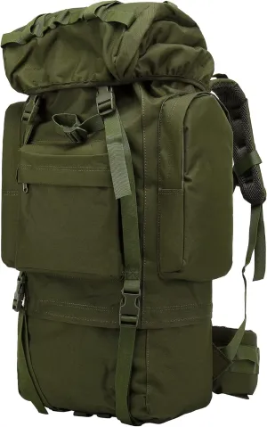 RORA&YANEAR 65 liters camping trekking military tactical backpack travel backpack hunting backpack (绿色)