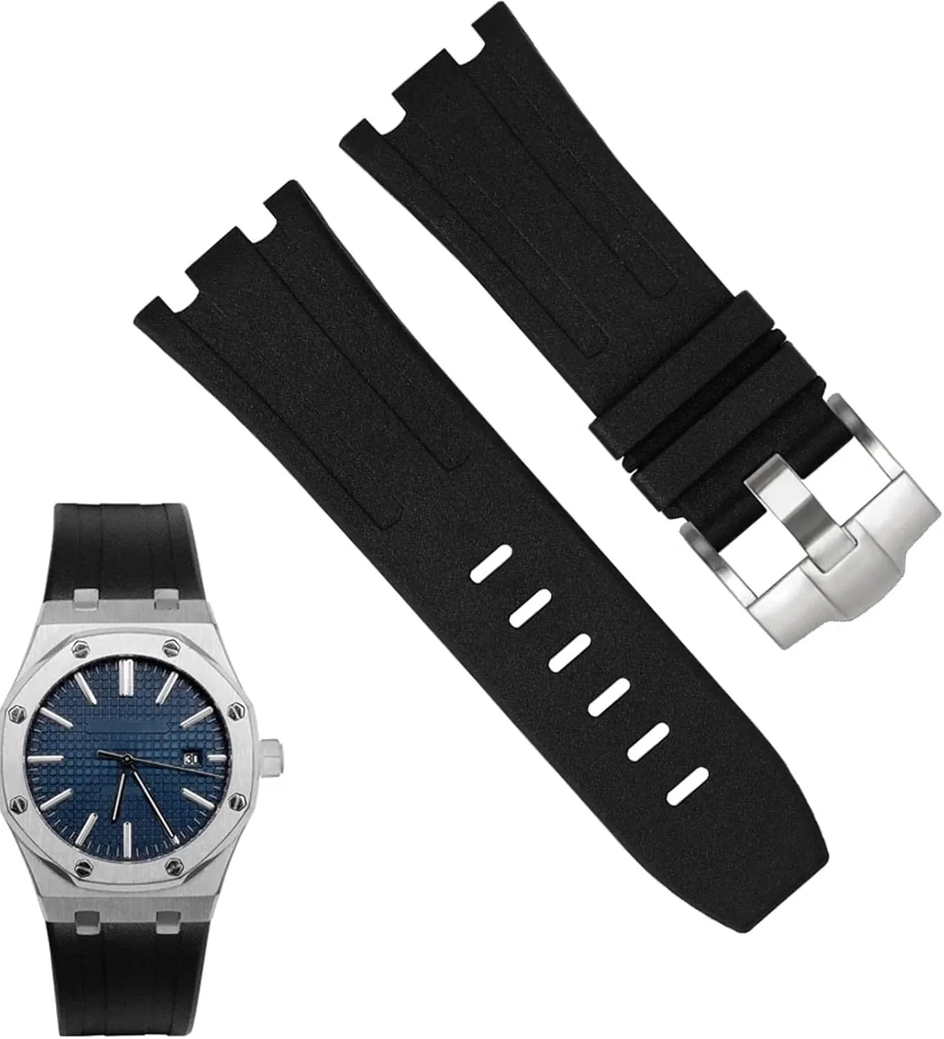 Rubber watch strap for AP Abby 15703 Royal Oak Offshore series watch chain accessories watchband
