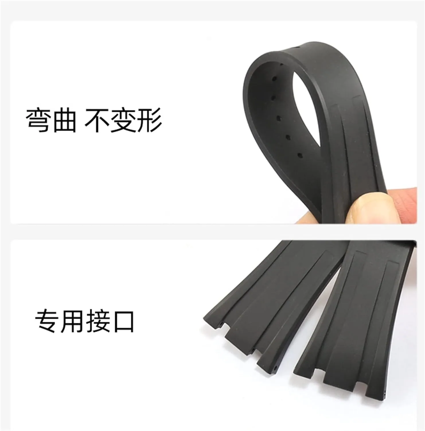 Rubber Watch Strap For AP Royal Oak Offshore 15400/15202/15703 Men Watchband Accessories