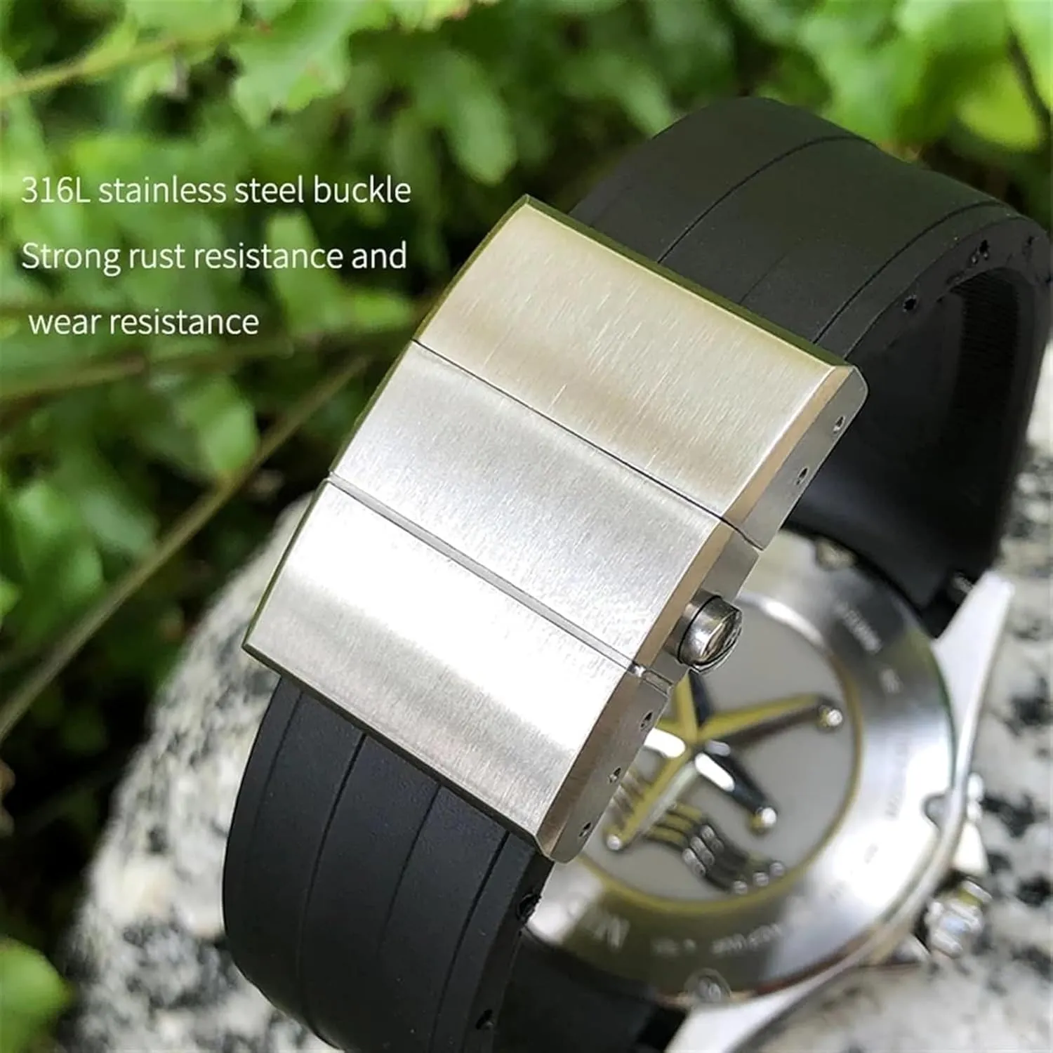 Rubber Watchband For MIDO M026 Ocean Star HydroConquest Waterproof Sport Watch Strap Replacement