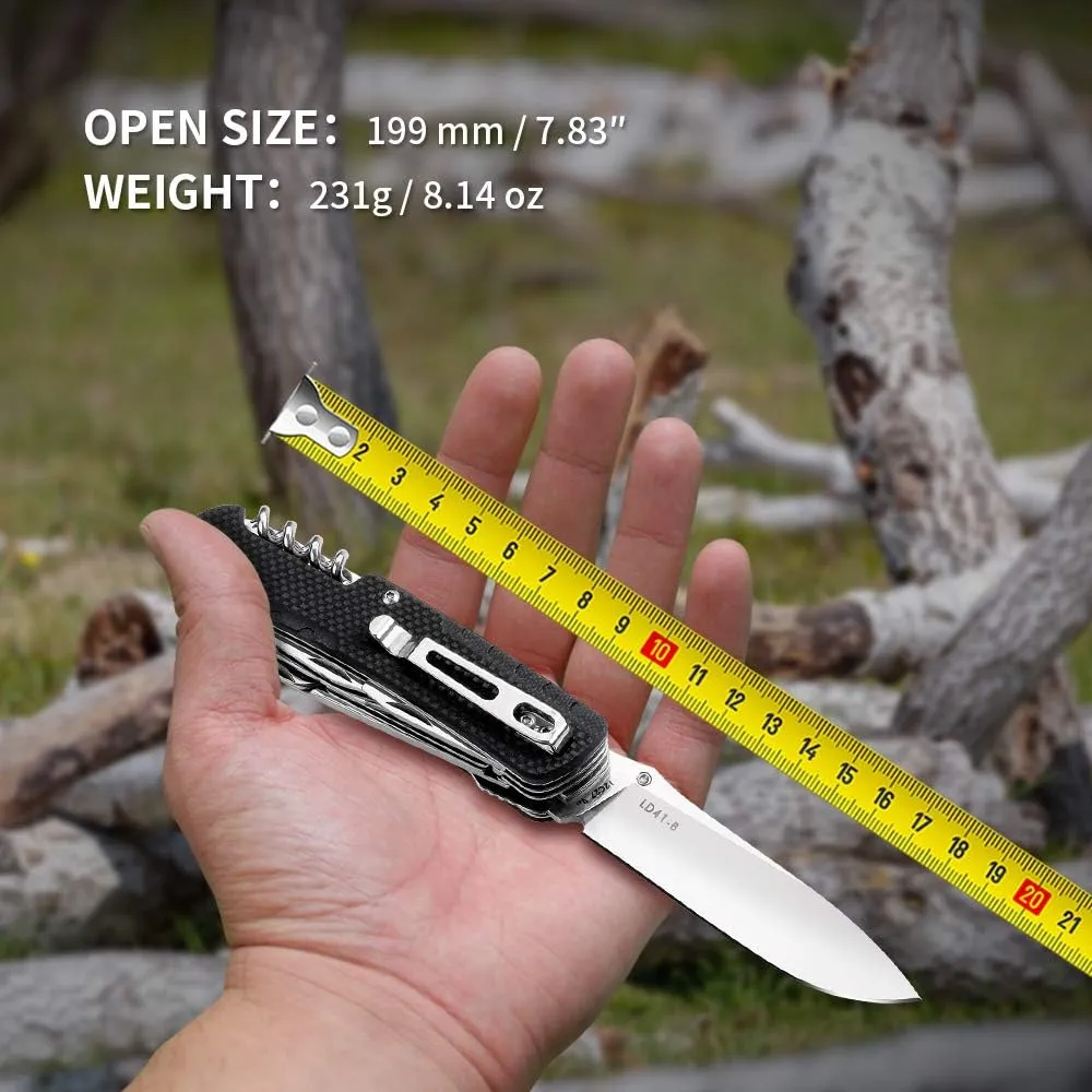Ruike Small Camping Knife Lightweight Folding EDC Survival Utility Knives Set Grade Tactical Pocket Knife with Clip Men Women Multi Tools hiking Gear 17c27 Cool Steel Screwdriver LD41