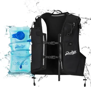 Running Vest for Women with Water Bladder - Lightweight Hydration Vest for Trail,Marathon,Hiking - Adjustable Breathable Reflective Backpack for Men