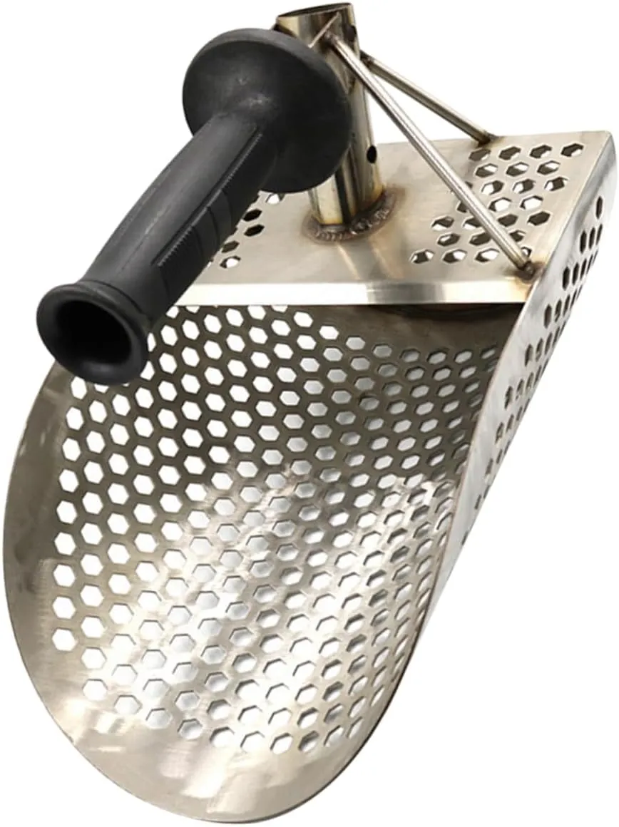 Sand Scoop Shovel for Metal Detecting Beach Gravel Digging Tool Stainless Steel Sifter