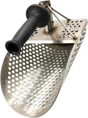 Sand Scoop Shovel for Metal Detecting Beach Gravel Digging Tool Stainless Steel Sifter