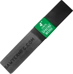 Sawyer 4" Spacing Wedge for Welding & Pipe Fittings - Hardened Steel, Precision Gap Control for TIG & Ironworker Tools, Adaptable Metal Spacers for Home Improvement and Tree Felling (Small)