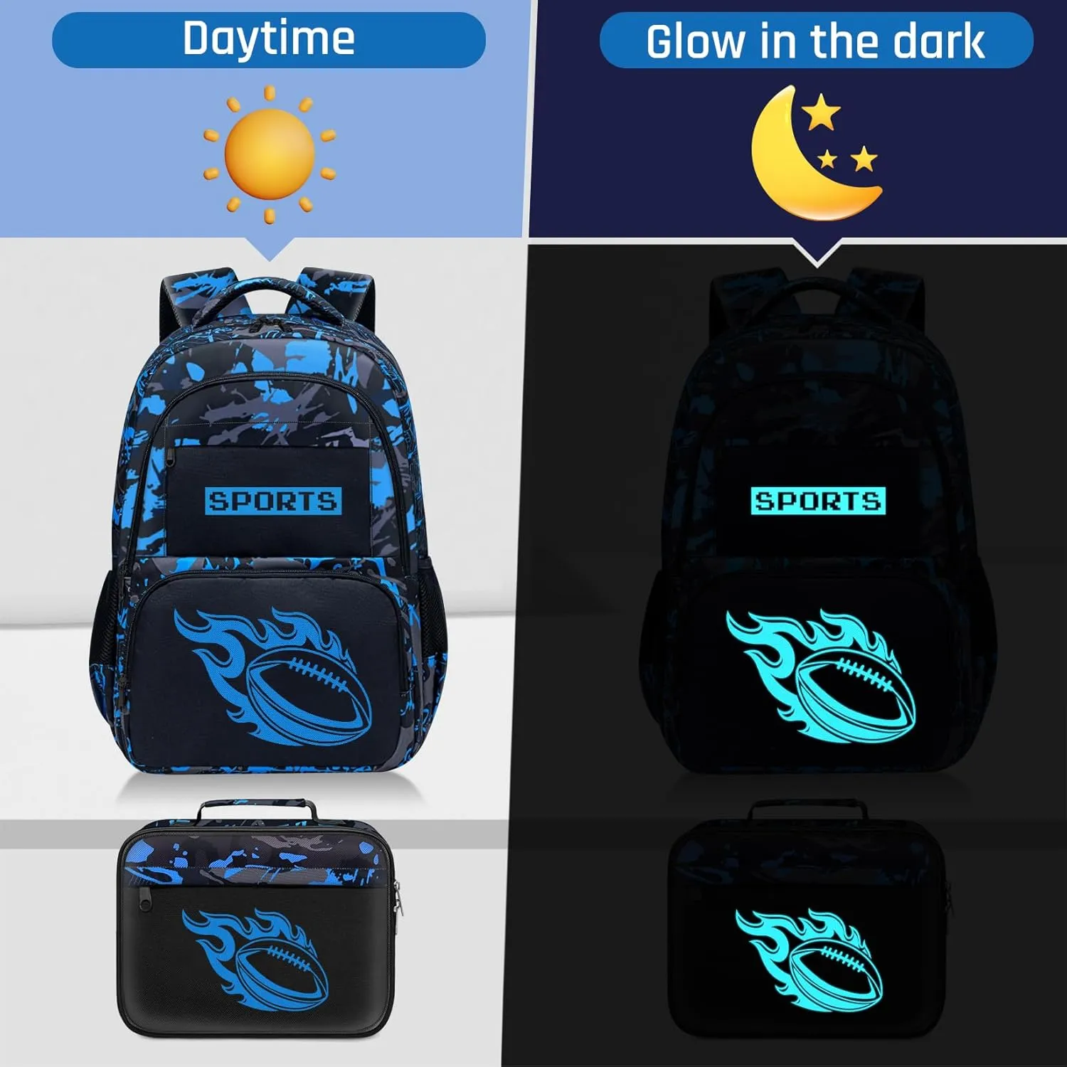 School Backpack for Boys - Boys Backpack for Kids Children Teens Elementary Middle School - 17″ Gamer Bookbag Travel Back Pack for Age 6-18