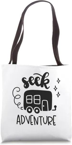 Seek Adventure Travel Wanderlust Explore Mountain Tote Bag