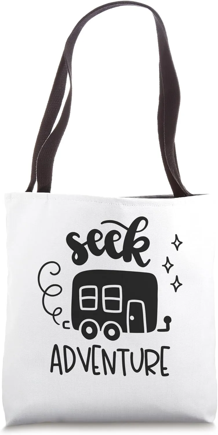 Seek Adventure Travel Wanderlust Explore Mountain Tote Bag