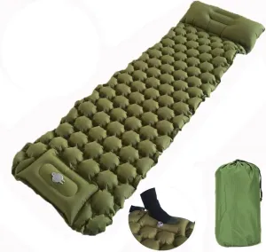 Self Inflating Camping Mat with Pillow, Thicken Inflatable Camping Mattress with Built-in Pump, Waterproof Inflatable Mat for Outdoor, Camping, Hiking