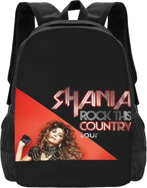 Shania Music Twain Simple Large Capacity Backpack 3d Printed Backpack Outdoor Backpack Laptop Bag Unisex Book Bags Multifunctional Backpack