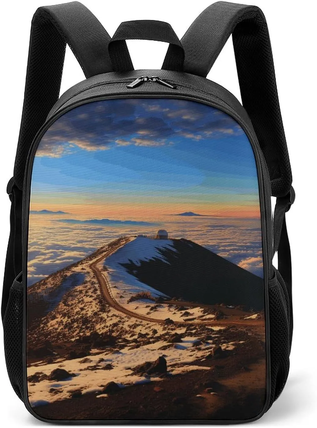 Shoulders Backpack, Mauna Kea Summit Sunset Print Fashionable Backpack Trendy Backpack Laptop Backpack Multi-purpose Backpack, Style