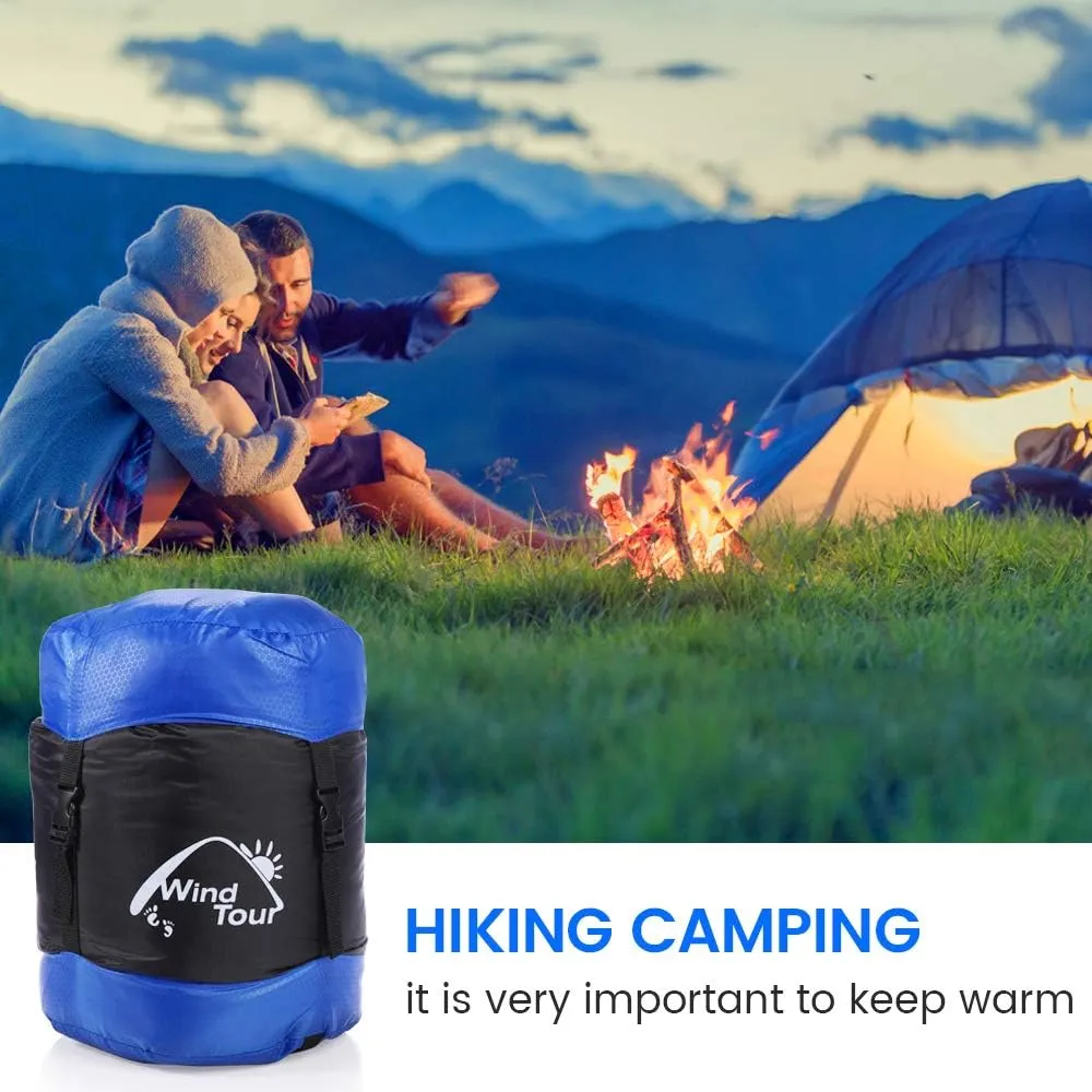 ShowyLive Sleeping Bags for Adults - Lightweight, Waterproof, Custom Cotton Comfort, 2-in-1 Design, Two-Way Zipper for Camping