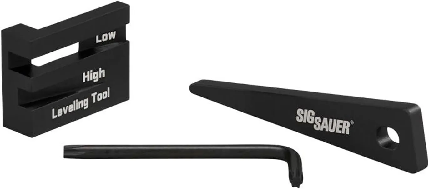 Sig Sauer ALPHA6 34mm Hunting Scope Rings Set - Lightweight Durable Hard Anodized Aluminum Picatinny/Weaver Compatible Riflescope Ring Mounts - Matte Black