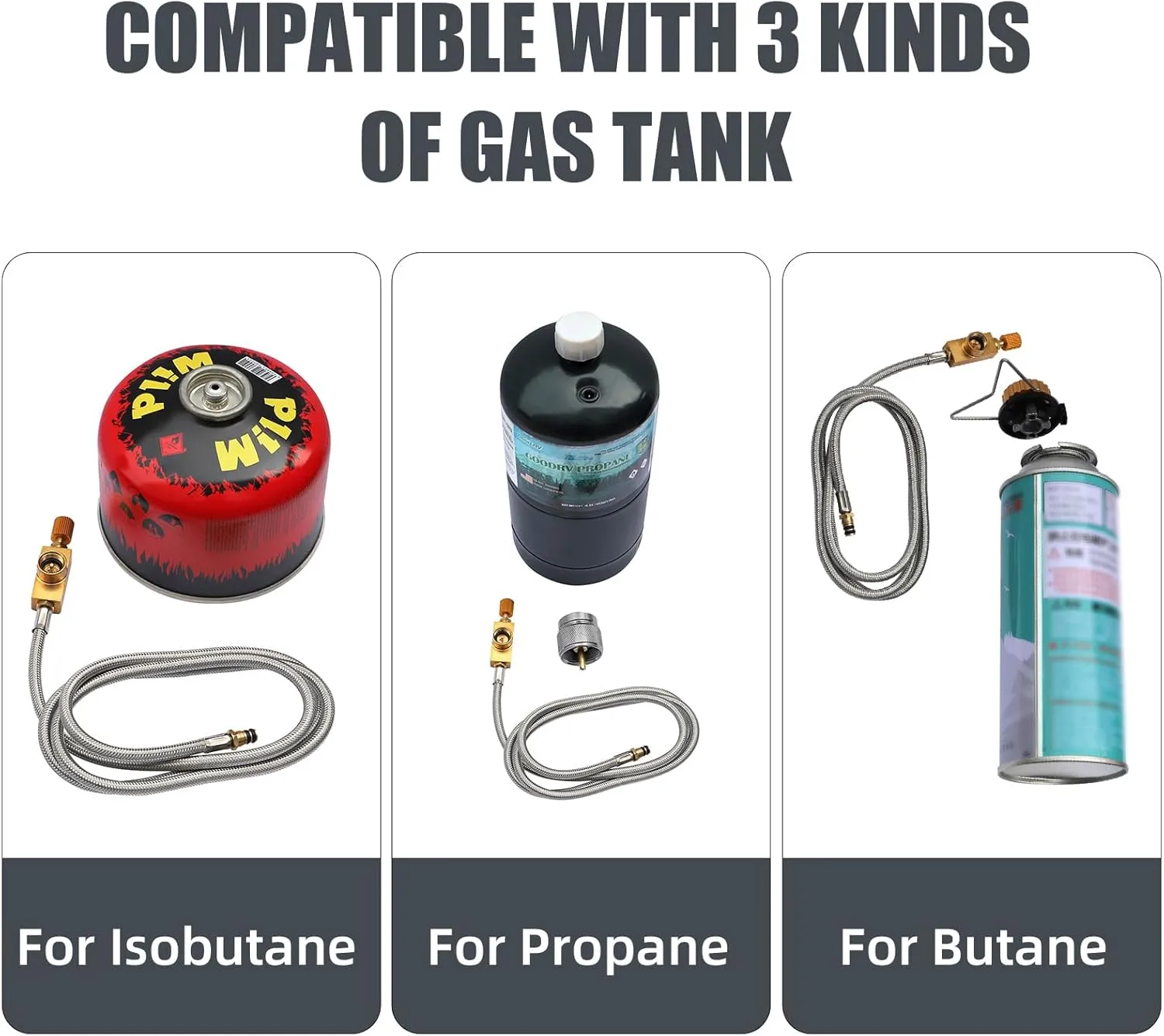 Single Burner Propane Stove, Wind-Guard Camping Stove, Automatic Ignition Propane Burner for Outdoor Cooking