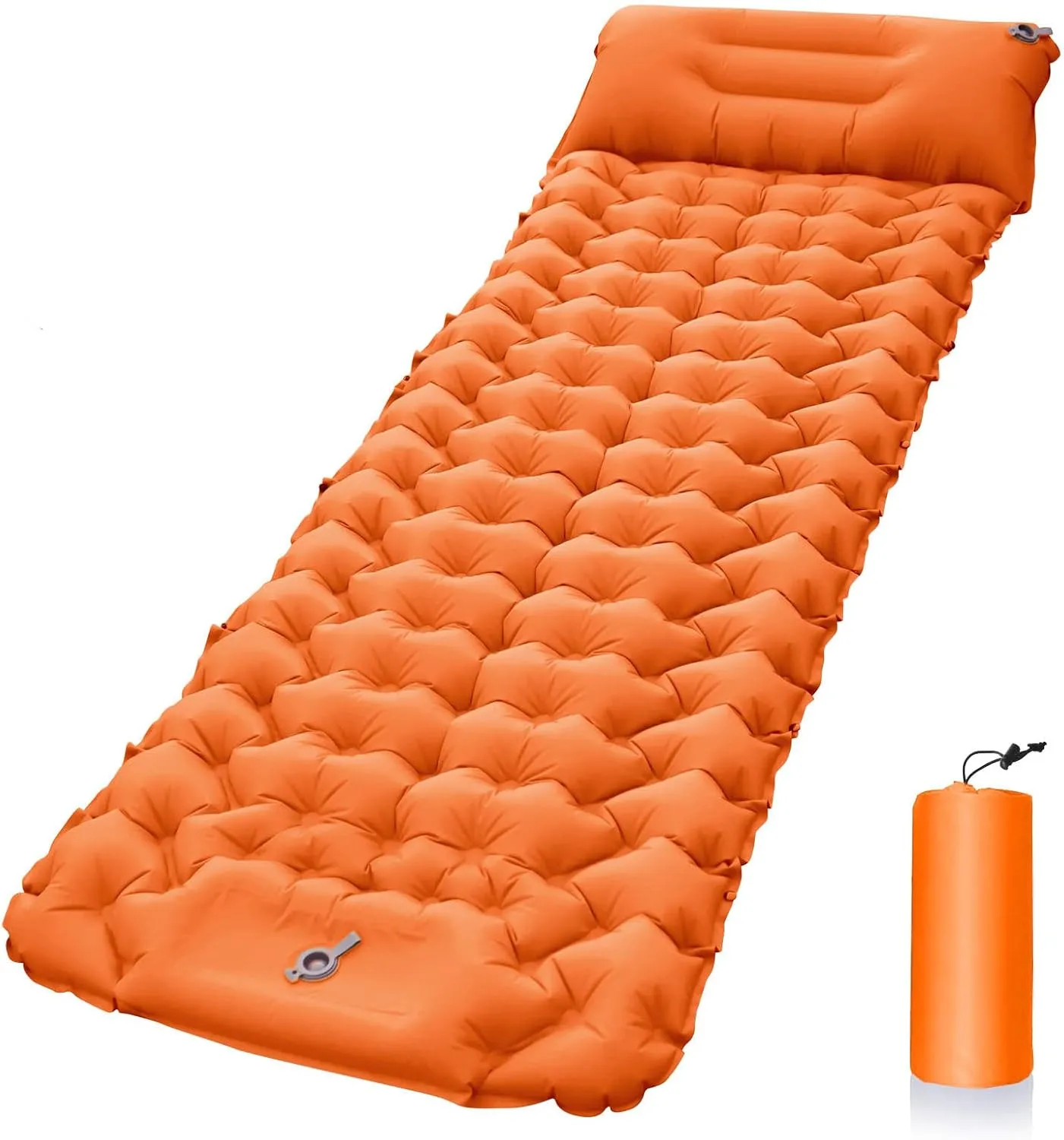 Single Camping Inflatable Mattress, Compact Lightweight Air Mattress, Inflatable Sleeping Pad for Car/Camping/Travel/Hiking/Outing