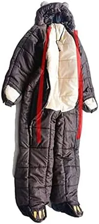 Single Sleeping Bag Lightweight Mummy Double Zipper Adult Sleeping Bag with Arm Legs, Outdoor Adventure & Survival Essentials,M