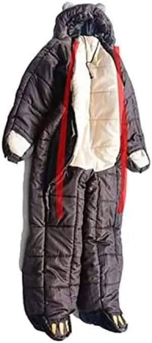 Single Sleeping Bag Lightweight Mummy Double Zipper Adult Sleeping Bag with Arm Legs, Outdoor Adventure & Survival Essentials,M