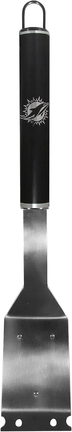 Siskiyou Sports NFL Miami Dolphins Grill Brush w/Scraper in Black, One Size