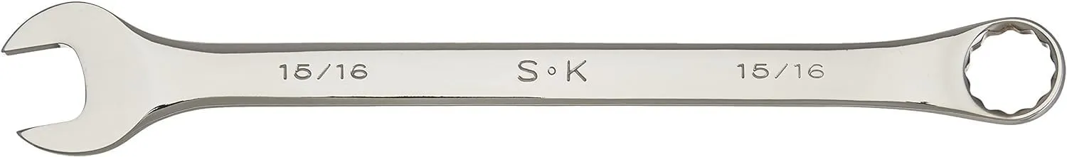 SK Tools USA 15/16", Long Pattern, 12 Point, SuperKrome® Combination Wrench | 88430