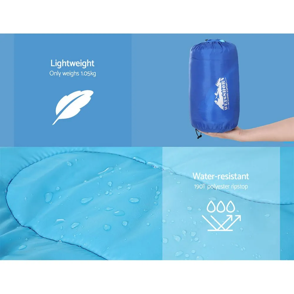 Sleeping Bag Bags Kids 172cm Camping Hiking Thermal Blue