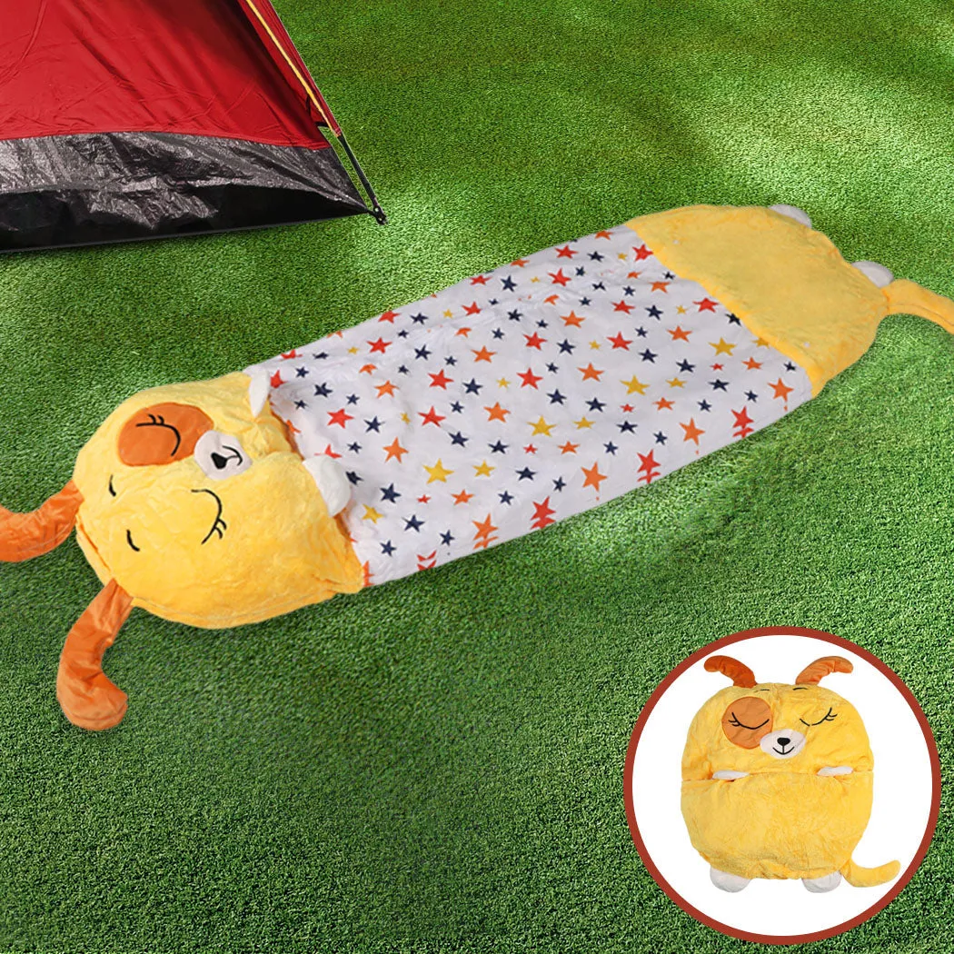 Sleeping Bag Child Pillow Kids Happy Napper Gift Toy - Dog 180cm L